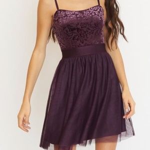 GARAGE Velvet & Tulle Dress & Free Hairpiece Sz XS